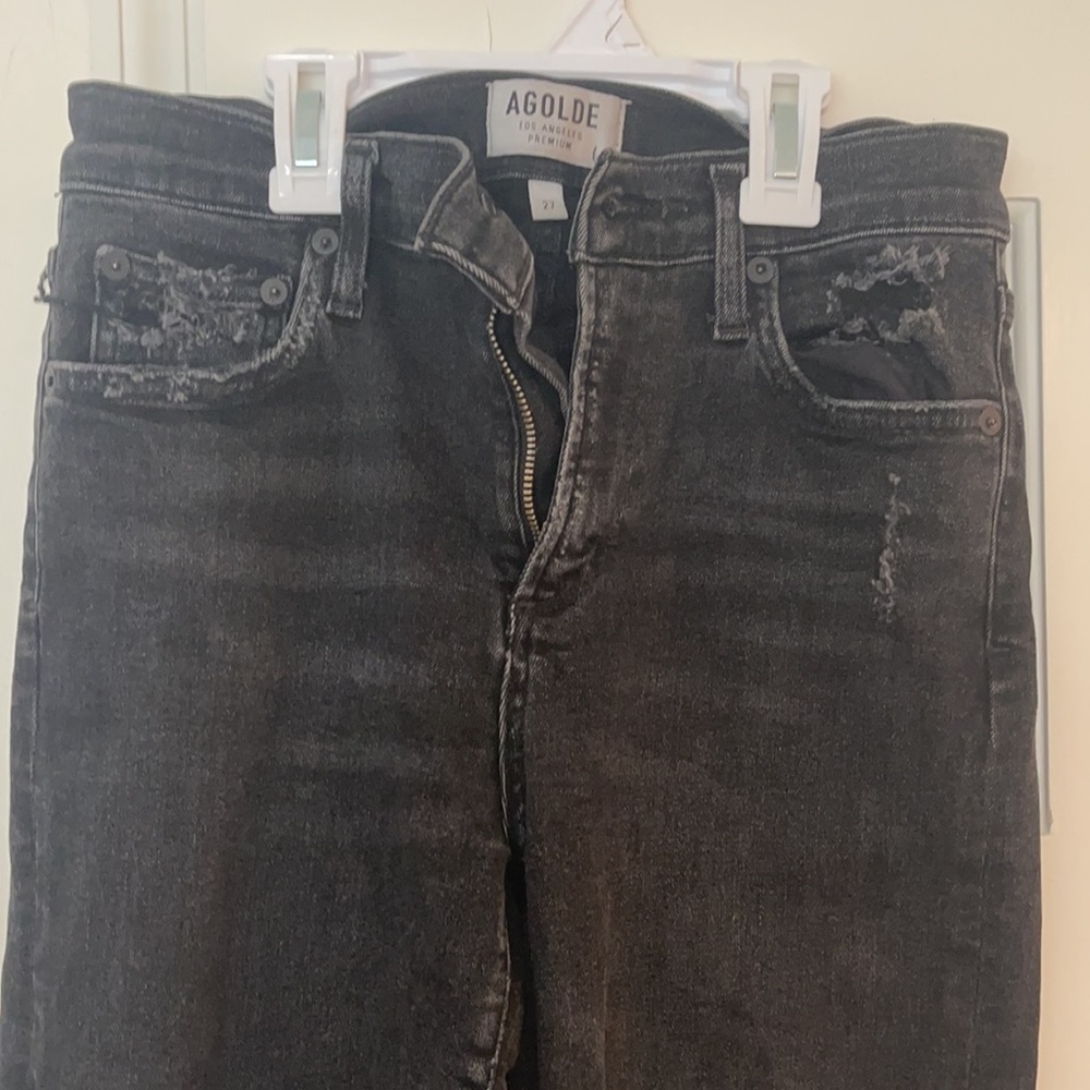 Agolde Sophie Skinny Crop in Temple - Picture 4 of 5